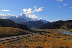 Blick auf El Chalten mit Fitz Roy