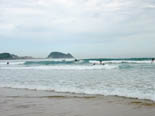 Baden in der Bucht von Zarauz