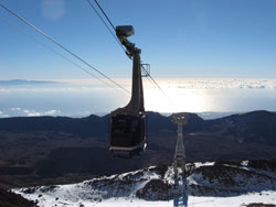 Blick vom Teide auf den Atlantik